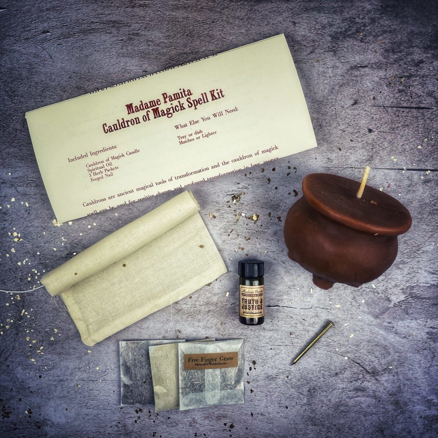 Cauldron of Magick Candle Spell Kit - Transformation & Positive Change - Spirit Nest