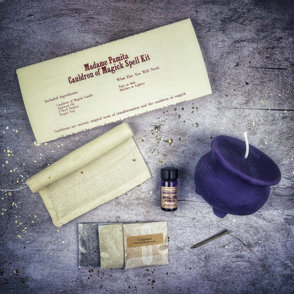 Cauldron of Magick Candle Spell Kit - Transformation & Positive Change - Spirit Nest