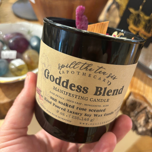 Goddess Blend Candle - Divine Feminine Rose Manifestation - Spirit Nest