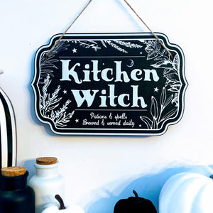 Halloween Witchy Décor Wooden Sign