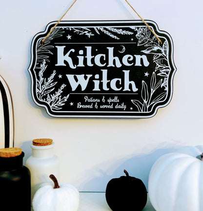 Witchy Décor Wooden Sign