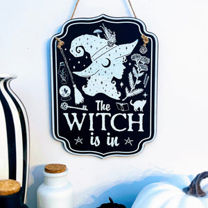 Halloween Witchy Décor Wooden Sign