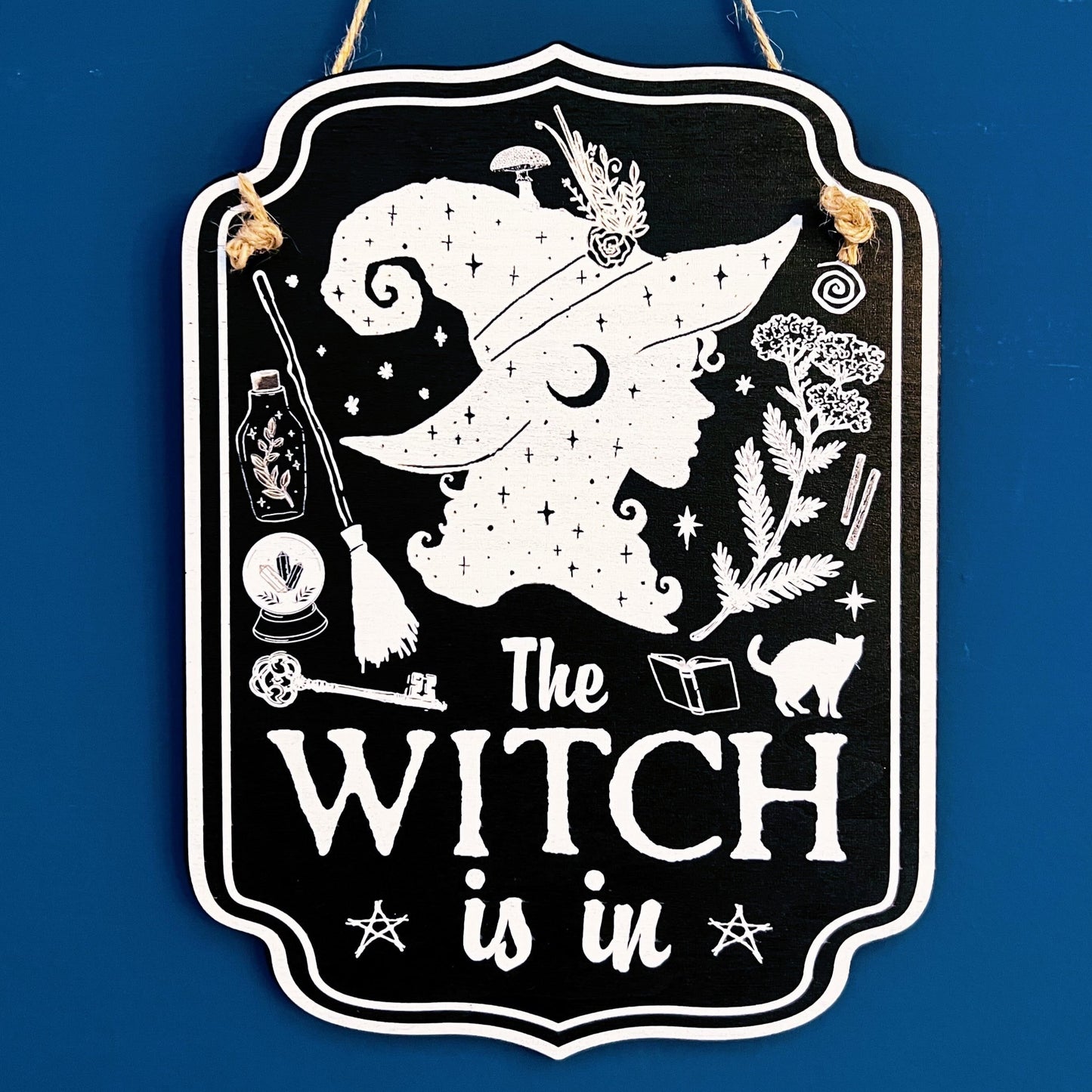 Witchy Décor Wooden Sign