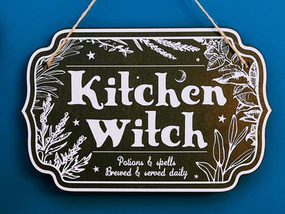 Witchy Décor Wooden Sign