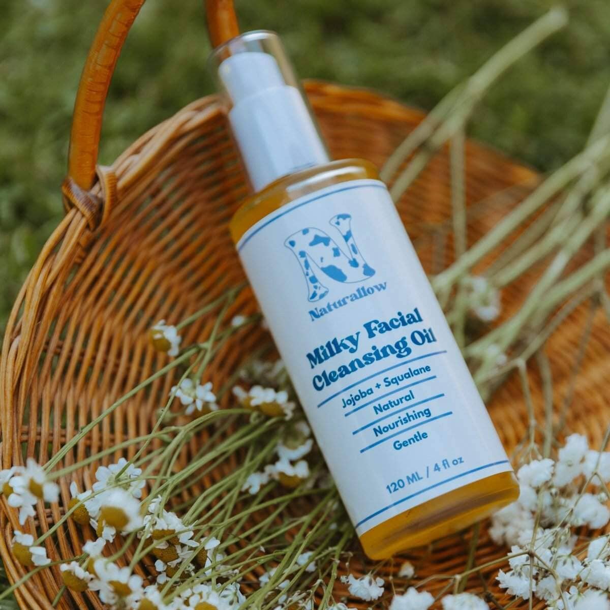 Milky Facial Cleansing Oil – Gentle Makeup Remover & Cleanser