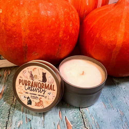 Purranormal Cativity Halloween Candle
