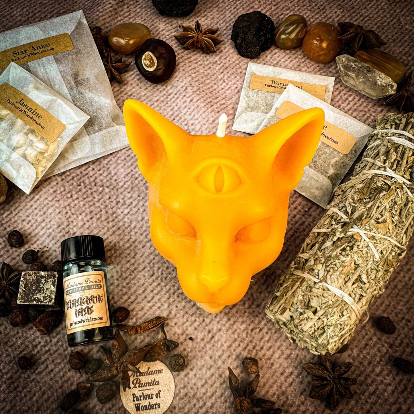 Psychic Eye Candle Spell Kit – Intuition & Spiritual Sight Magic