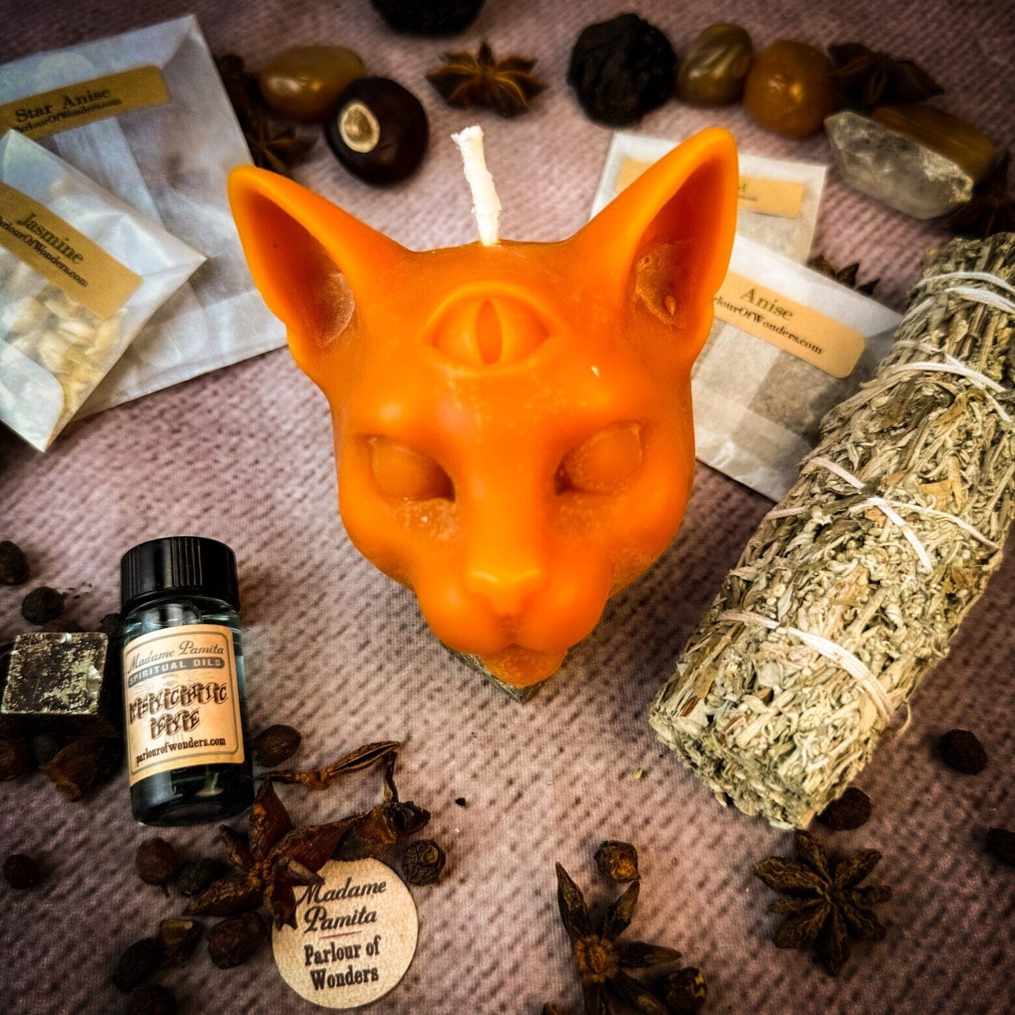 Psychic Eye Candle Spell Kit – Intuition & Spiritual Sight Magic