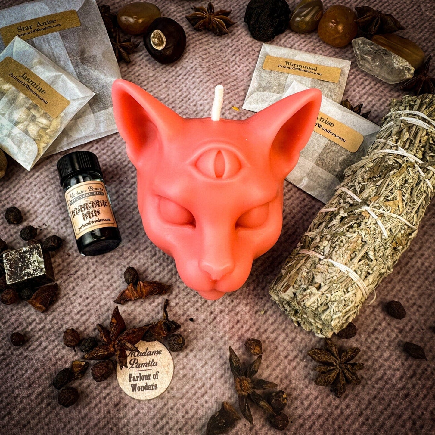 Psychic Eye Candle Spell Kit – Intuition & Spiritual Sight Magic