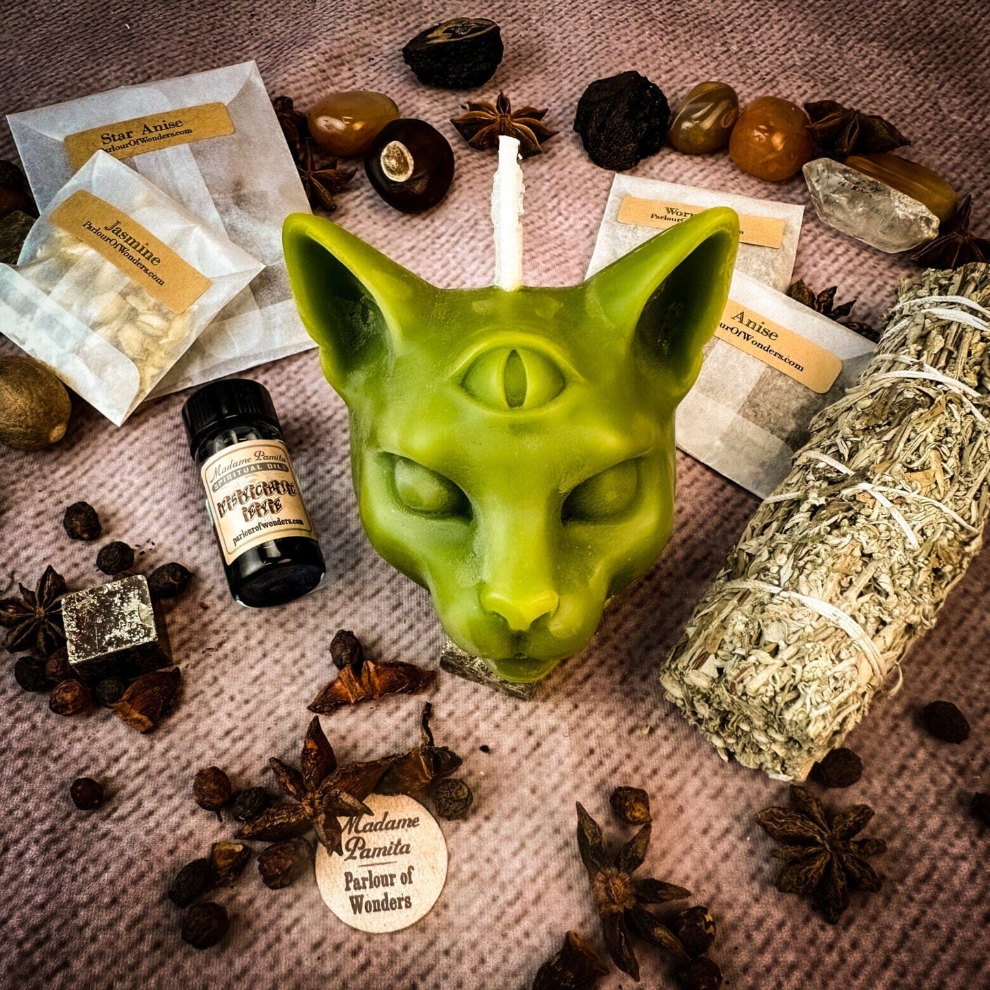 Psychic Eye Candle Spell Kit – Intuition & Spiritual Sight Magic