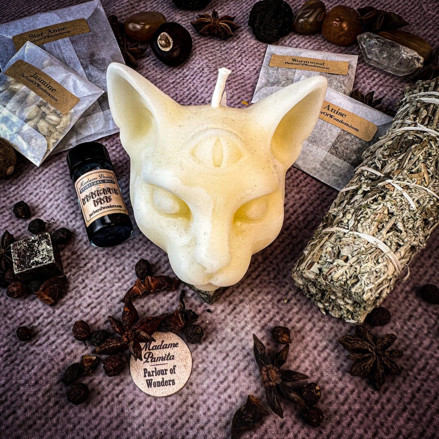 Psychic Eye Candle Spell Kit – Intuition & Spiritual Sight Magic