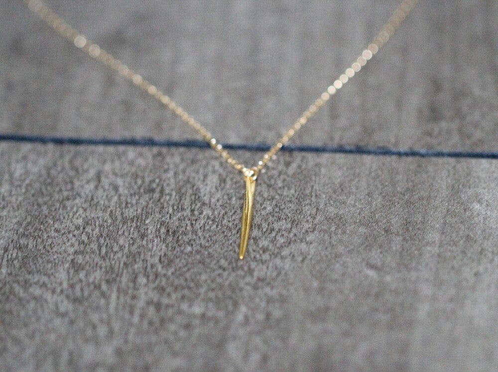 Quill Necklace | Minimalist Spike Pendant Necklace