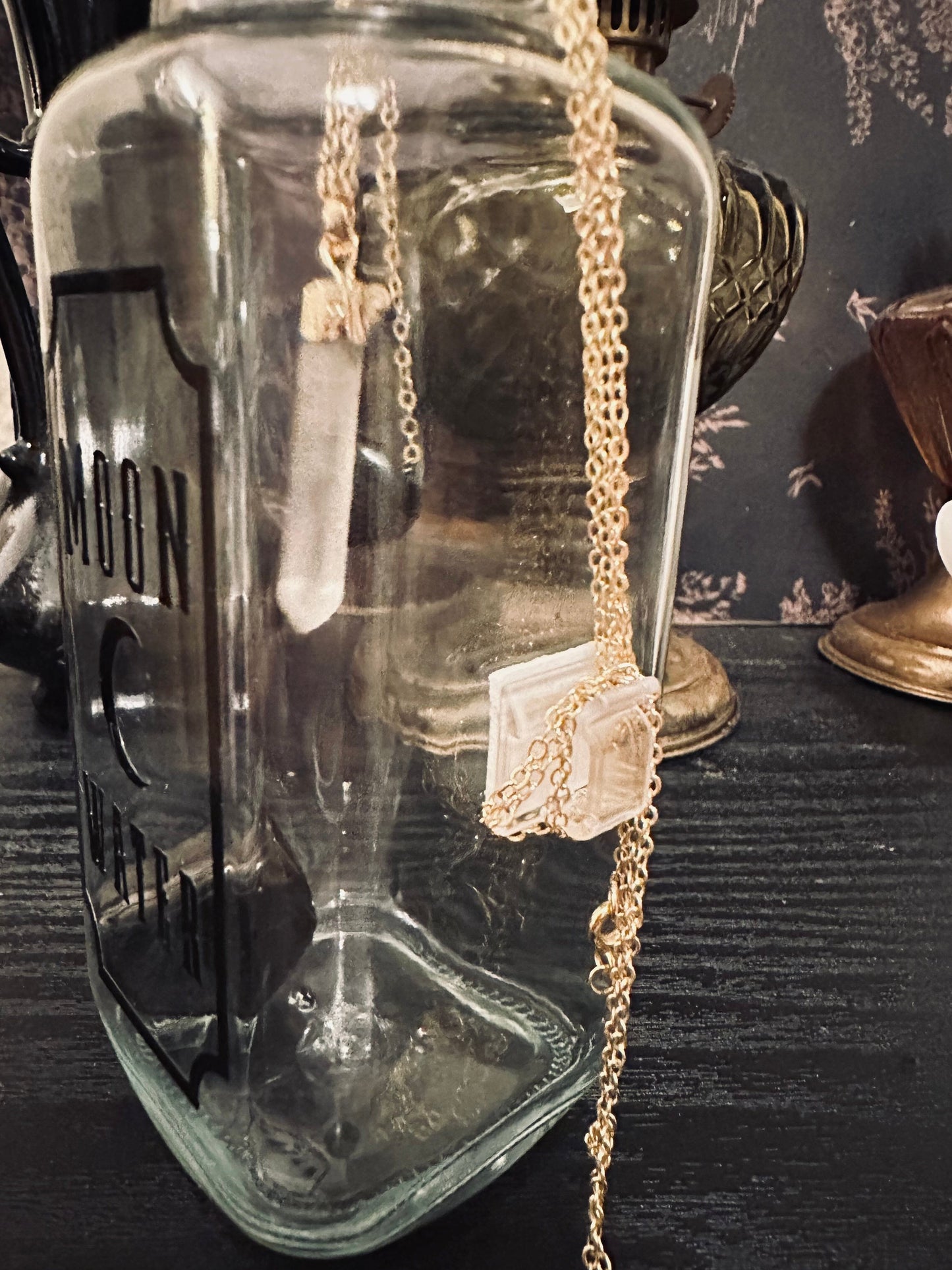 Moon Water Charging Glass Jar | Lunar Ritual Vessel