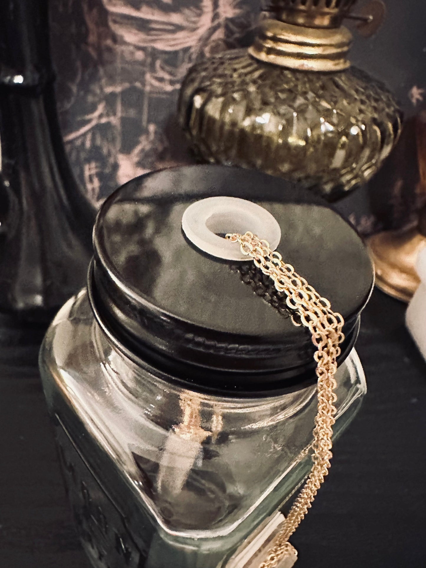 Moon Water Charging Glass Jar | Lunar Ritual Vessel