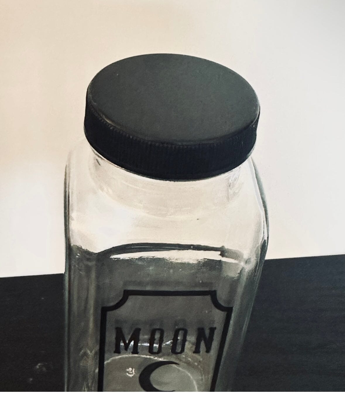 Moon Water Charging Glass Jar | Lunar Ritual Vessel