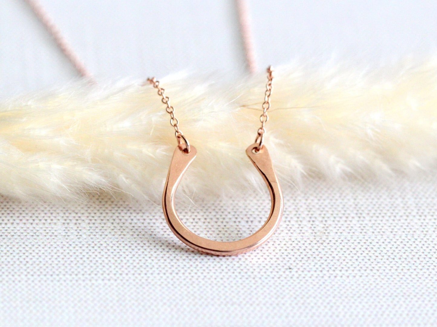 Cannon Horseshoe Necklace | Minimalist Horseshoe Pendant