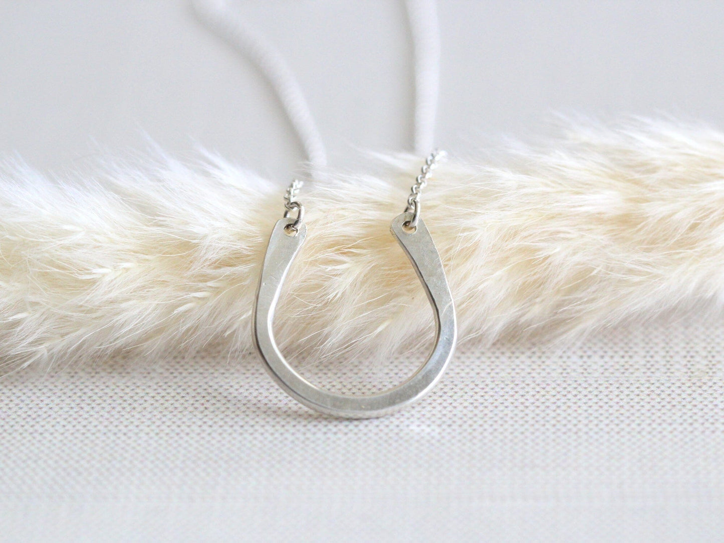 Cannon Horseshoe Necklace | Minimalist Horseshoe Pendant