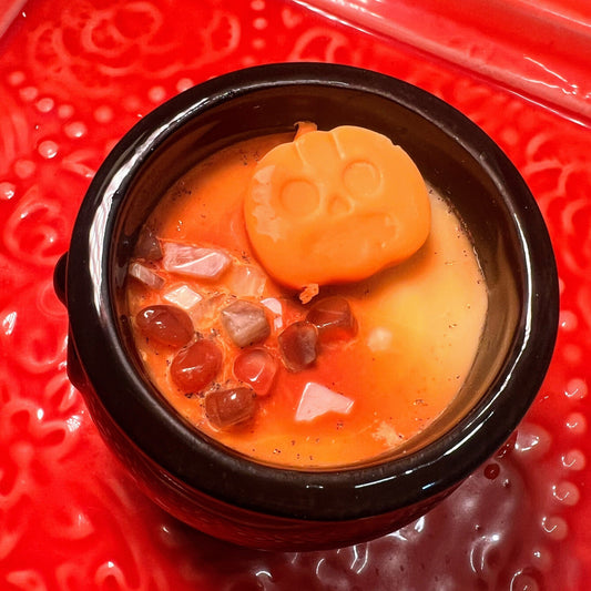 Pumpkin Spice Buttercream Cauldron Candle