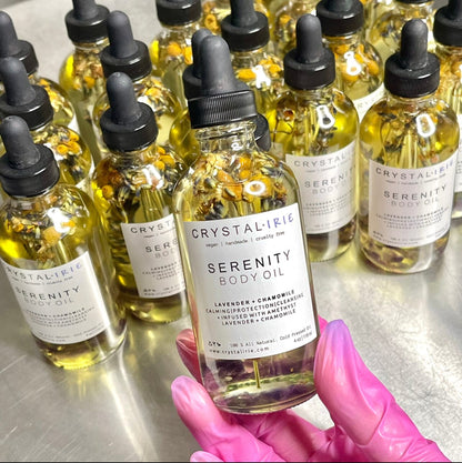 Serenity Body Oil – Calming Lavender, Chamomile & Sage