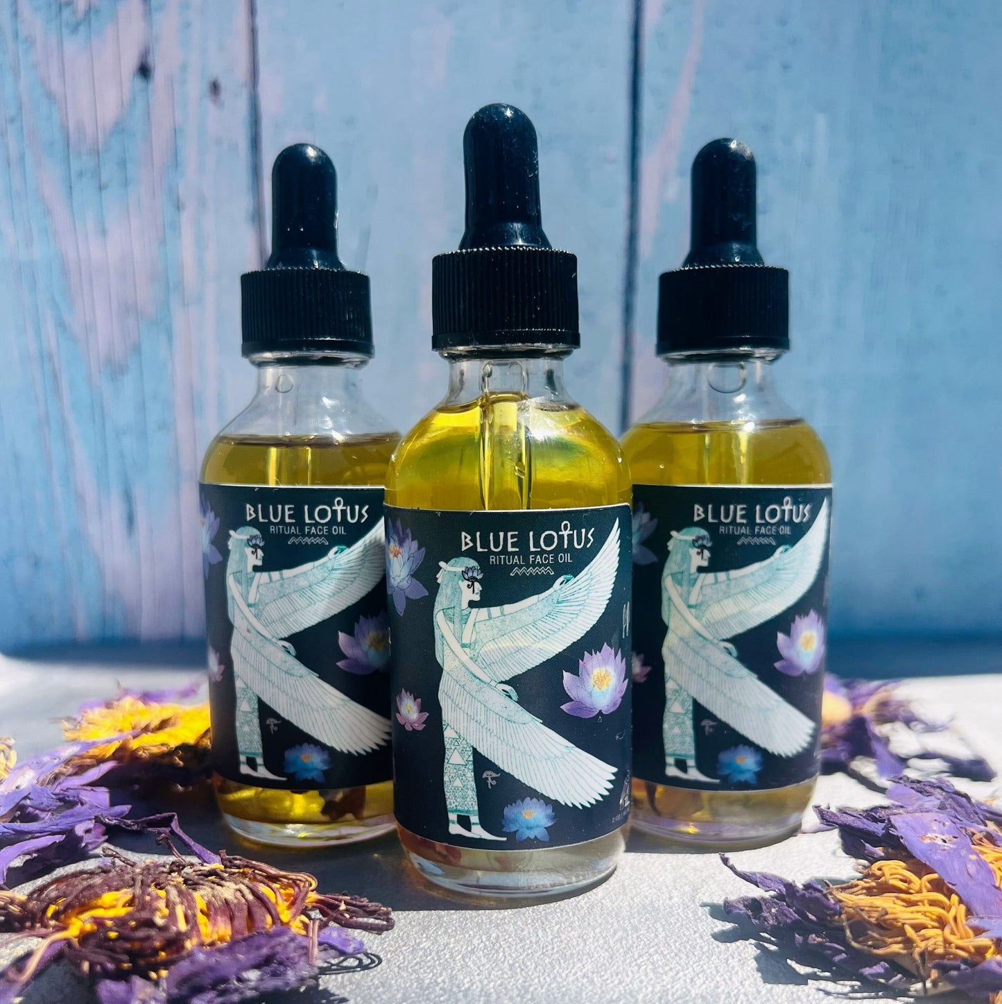 Blue Lotus Ritual Face Oil | Sacred Egyptian Elixir for Glow, Deep Calm & Spiritual Awakening 🩵🌿