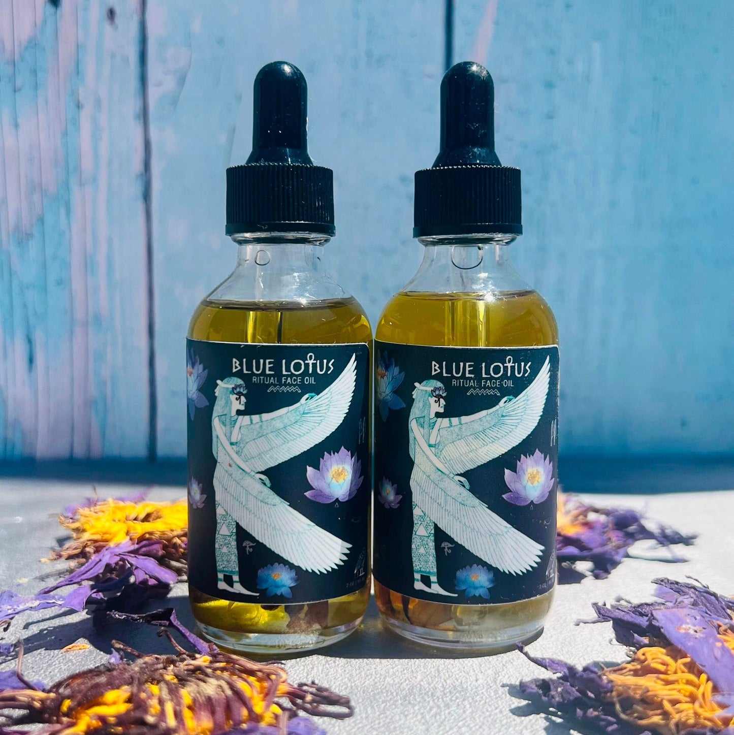 Blue Lotus Ritual Face Oil | Sacred Egyptian Elixir for Glow, Deep Calm & Spiritual Awakening 🩵🌿