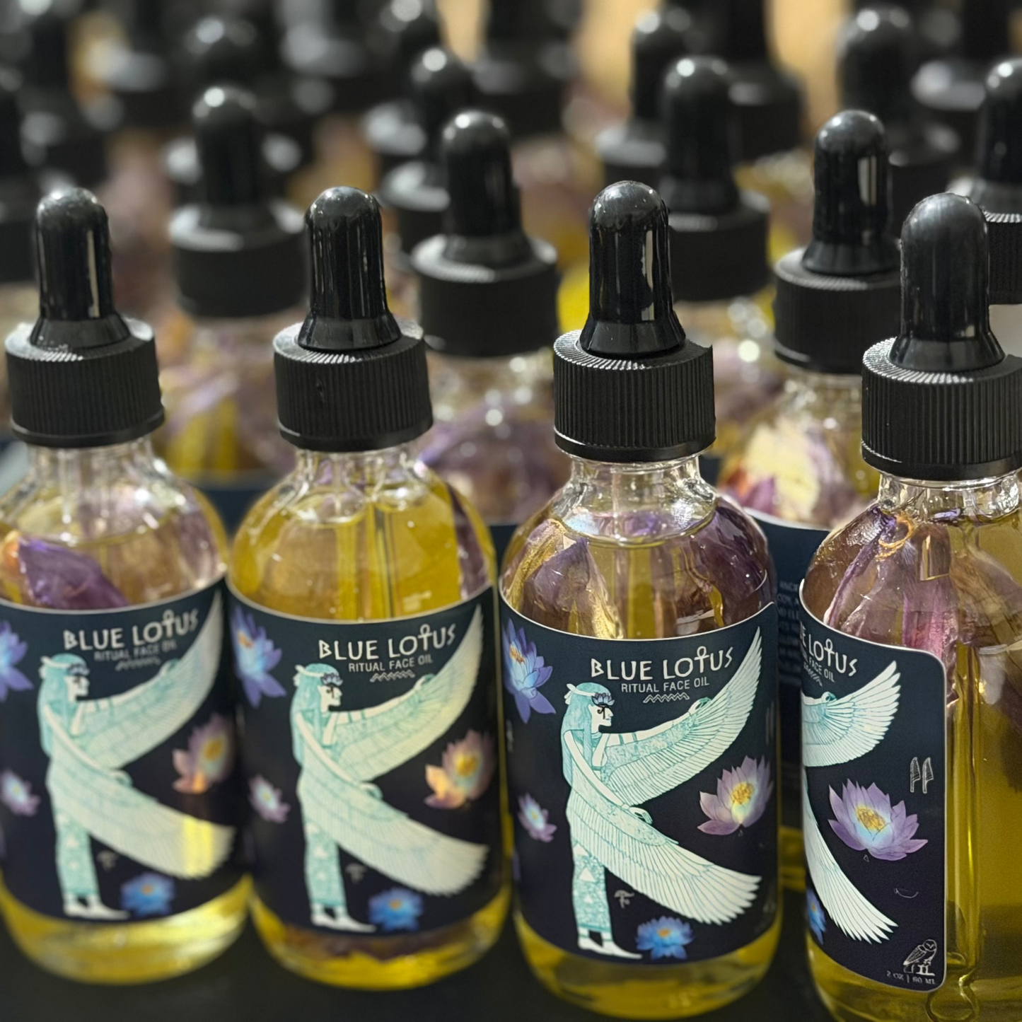 Blue Lotus Ritual Face Oil | Sacred Egyptian Elixir for Glow, Deep Calm & Spiritual Awakening 🩵🌿