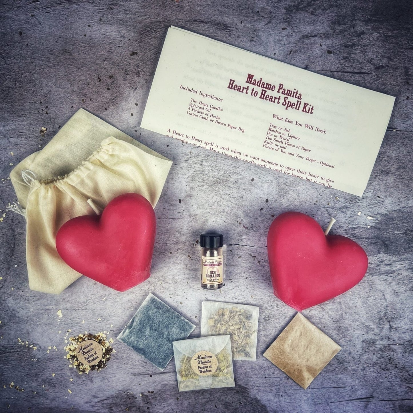 Heart to Heart Candle Spell Kit - Forging Deep Emotional Bonds & True Connection