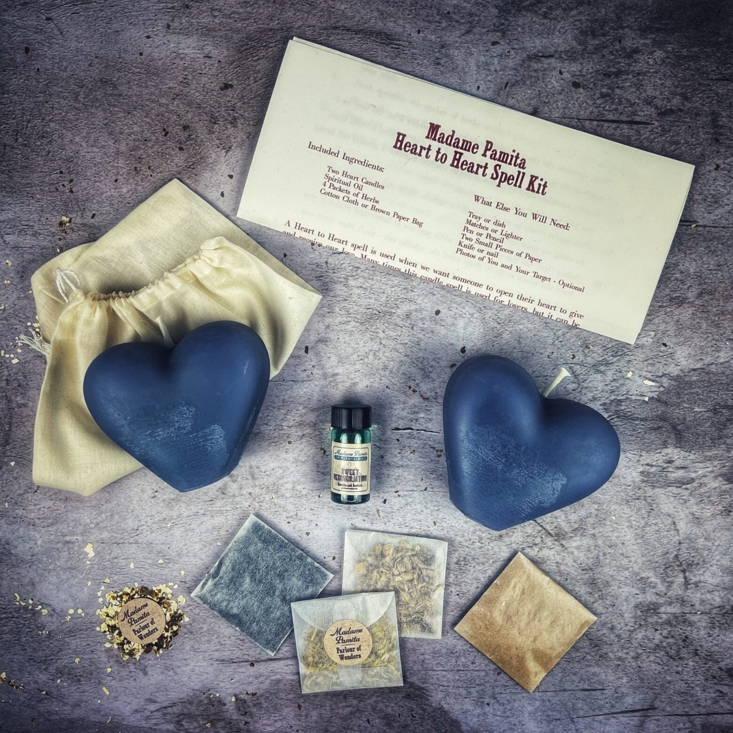 Heart to Heart Candle Spell Kit - Forging Deep Emotional Bonds & True Connection