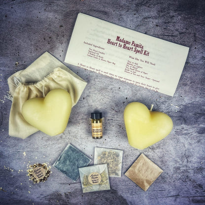 Heart to Heart Candle Spell Kit - Forging Deep Emotional Bonds & True Connection