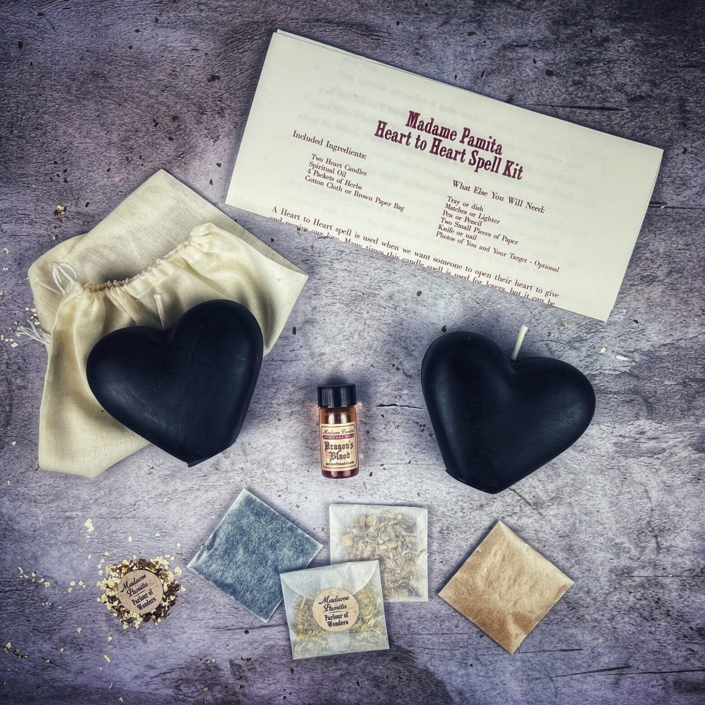 Heart to Heart Candle Spell Kit - Forging Deep Emotional Bonds & True Connection