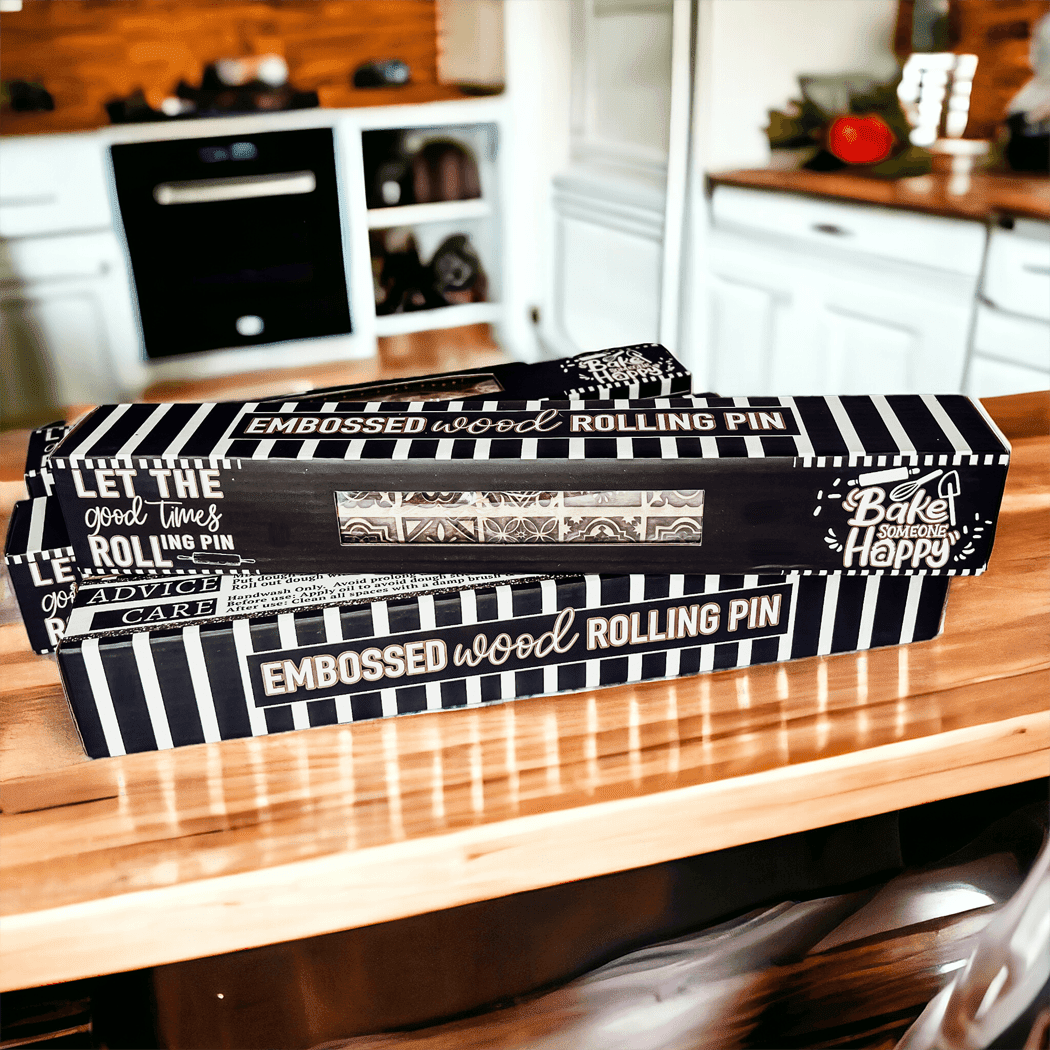 Rolling Pins - Box Style | Engraved Wooden Baking Roller