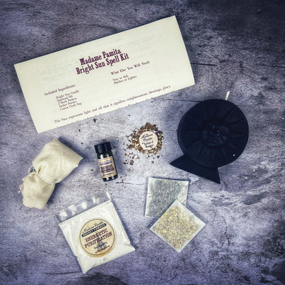 Bright Sun Candle Spell Kit - Success, Fame & Radiant Energy - Spirit Nest