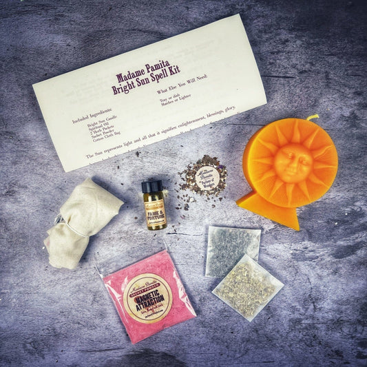 Bright Sun Candle Spell Kit - Success, Fame & Radiant Energy - Spirit Nest