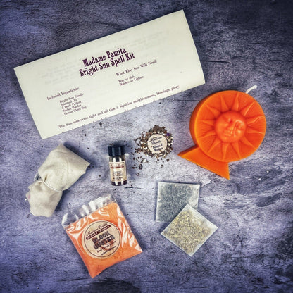 Bright Sun Candle Spell Kit - Success, Fame & Radiant Energy - Spirit Nest