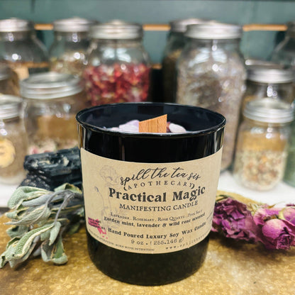 Practical Magic Intention Candle | Blessings, Luck & Sisterhood Soy Wax Candle - Spirit Nest