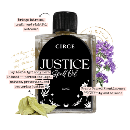 Justice Spell Oil – Legal Victory & Truth - Spirit Nest