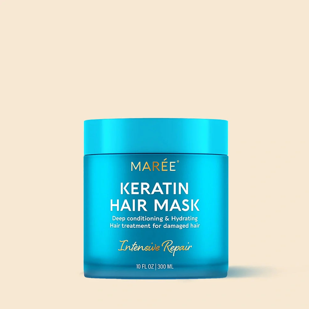 Keratin Mask for Damaged Hair - Deep Repair & Frizz Control Treatment