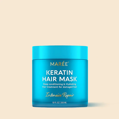 Keratin Mask for Damaged Hair - Deep Repair & Frizz Control Treatment