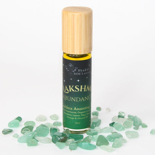 Lakshmi Goddess Green Aventurine Anointing Oil – Worthy & Nourished
