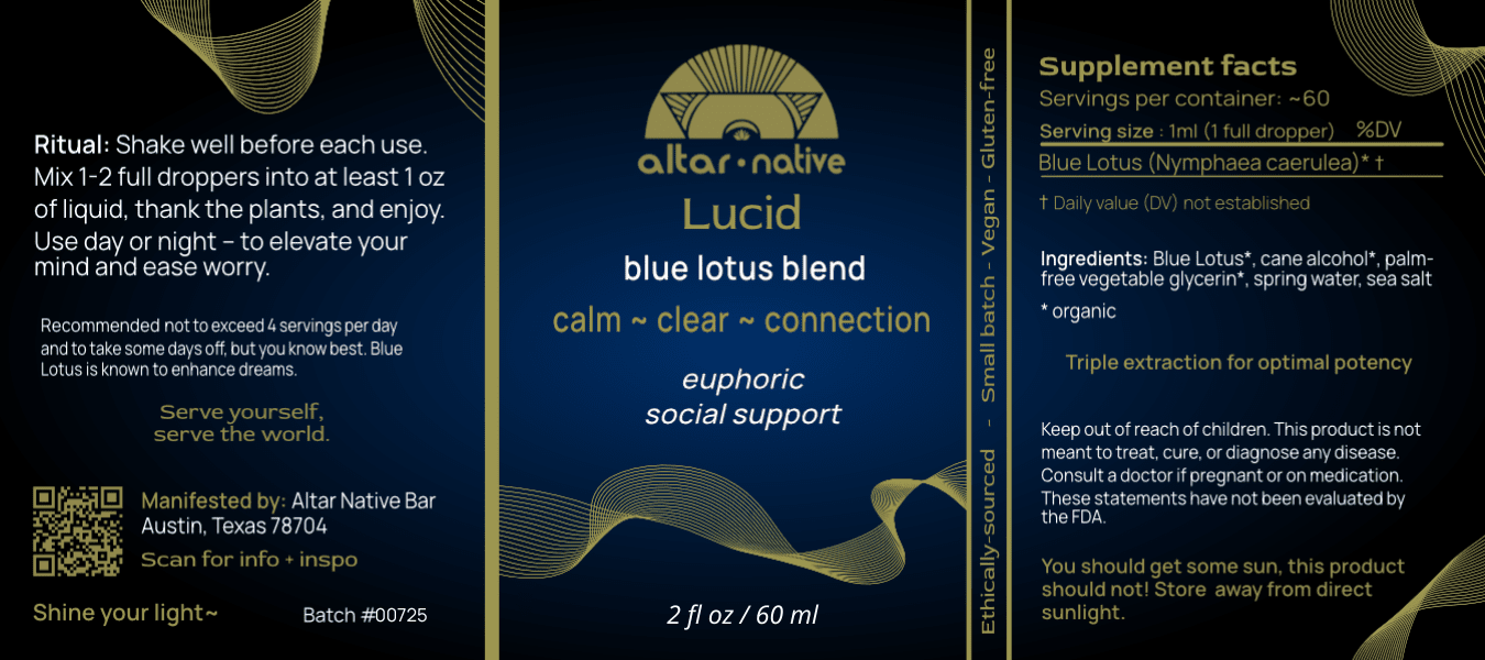 Lucid ✦ Blue Lotus Drops – Gentle Calm & Clarity - Spirit Nest