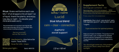 Lucid ✦ Blue Lotus Drops – Gentle Calm & Clarity - Spirit Nest