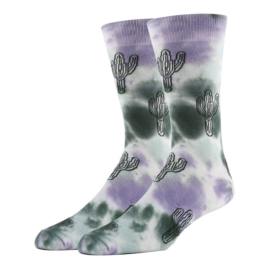 Saguaro Trails Tie Dye Socks – Men’s Graphic Crew Socks