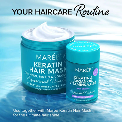 Oil Capsules for Frizzy Hair - Smooth, Shine & Repair Hair Serum