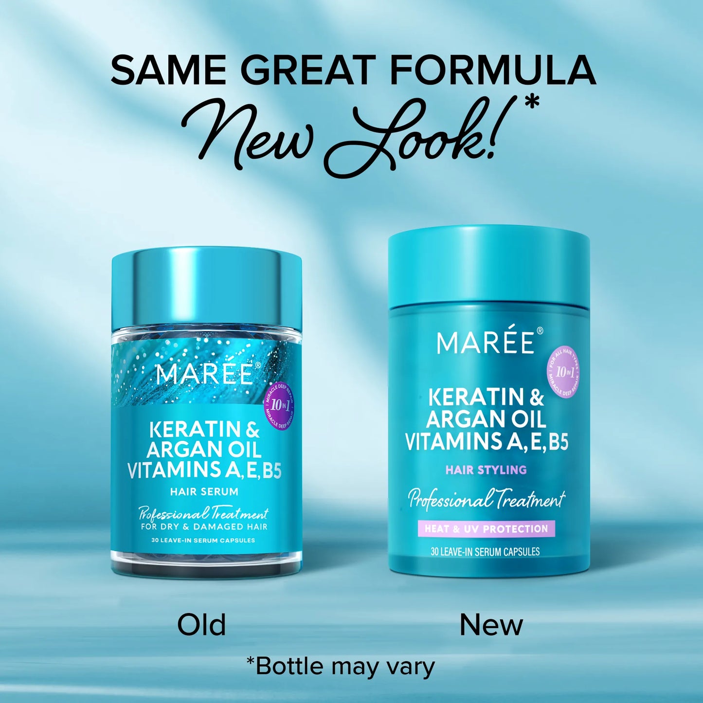 Oil Capsules for Frizzy Hair - Smooth, Shine & Repair Hair Serum