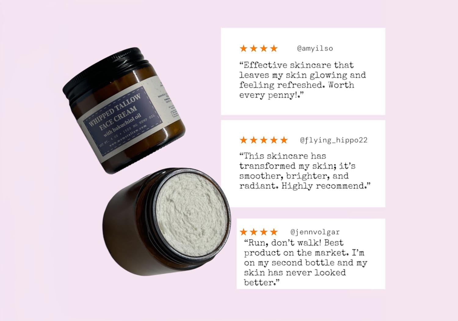 Cloud Whipped Tallow Face Cream – Airy Hydration and Glow - Spirit Nest