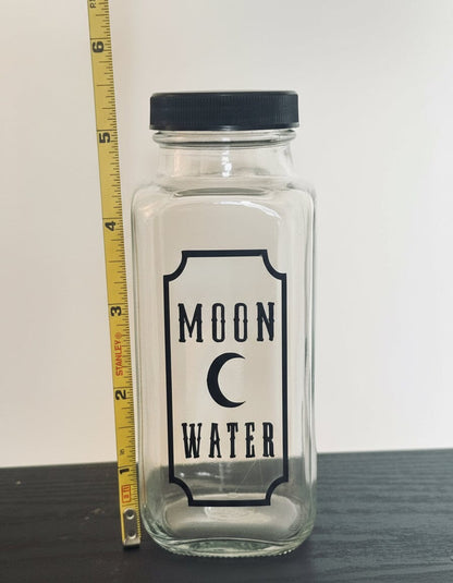 Moon Water Charging Glass Jar | Lunar Ritual Vessel