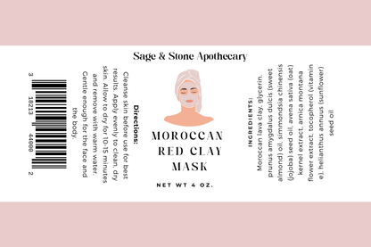Moroccan Red Clay Mask - Spirit Nest