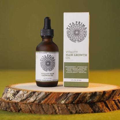 Vitality Hair Growth Oil – Organic Rosemary Scalp & Hair Elixir