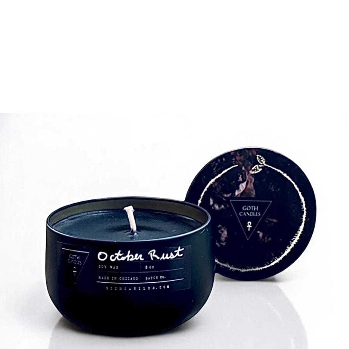 October Rust Black Soy Candle | Smoky Autumn Home Fragrance