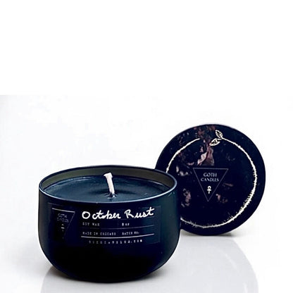 October Rust Black Soy Candle | Smoky Autumn Home Fragrance